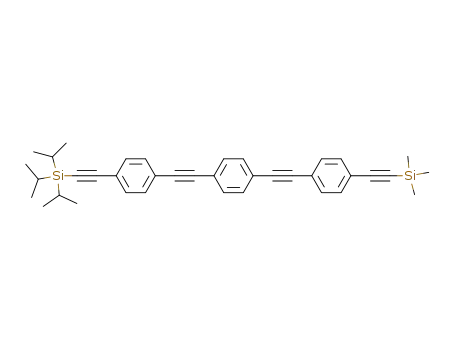 Triisopropyl((4-((4-((4-((trimethylsilyl)ethynyl)phenyl)ethynyl)phenyl)ethynyl)phenyl)ethynyl)silane