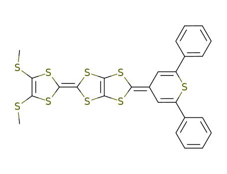 2-(4,5-Bis-methylsulfanyl-[1,3]dithiol-2-ylidene)-5-(2,6-diphenyl-thiopyran-4-ylidene)-[1,3]dithiolo[4,5-d][1,3]dithiole