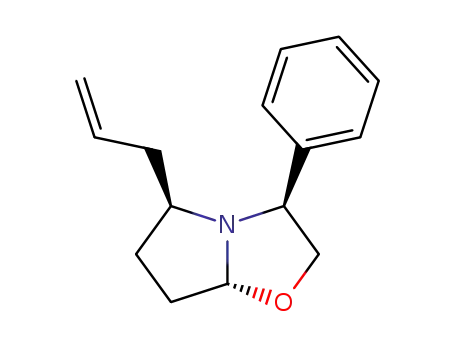 Molecular Structure of 222314-26-3 ((3S,5S,7aR)-5-allyl-3-phenylhexahydropyrrolo<2,1-b><1,3>oxazole)