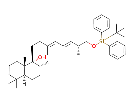 (1R,2R,4aS,8aS)-1-[(3E,5E)-(R)-8-(tert-Butyl-diphenyl-silanyloxy)-3,7-dimethyl-octa-3,5-dienyl]-2,5,5,8a-tetramethyl-decahydro-naphthalen-1-ol