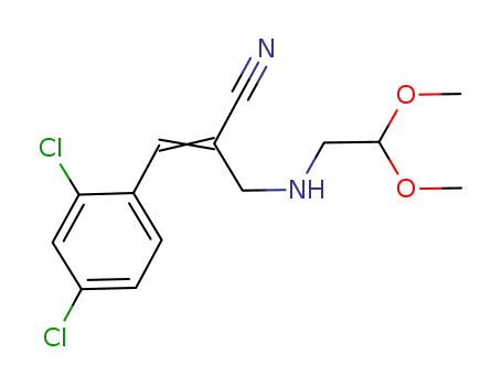 3-(2,4-dichlorophenyl)-2-{[(2,2-dimethoxyethyl)amino]methyl}prop-2-enenitrile