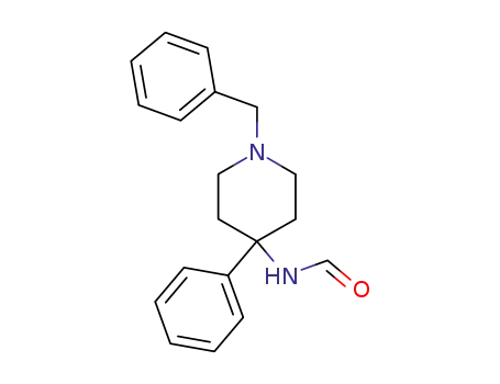Molecular Structure of 181641-53-2 (Formamide, N-[4-phenyl-1-(phenylmethyl)-4-piperidinyl]-)