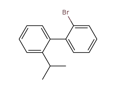 Molecular Structure of 251320-89-5 (1,1'-Biphenyl, 2-bromo-2'-(1-methylethyl)-)