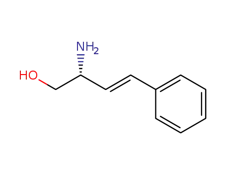 Molecular Structure of 505085-76-7 (3-Buten-1-ol, 2-amino-4-phenyl-, (2R,3E)-)