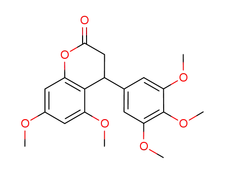3,4-dihydro-5,7-dimethoxy-4-(3,4,5-trimethoxyphenyl)coumarin