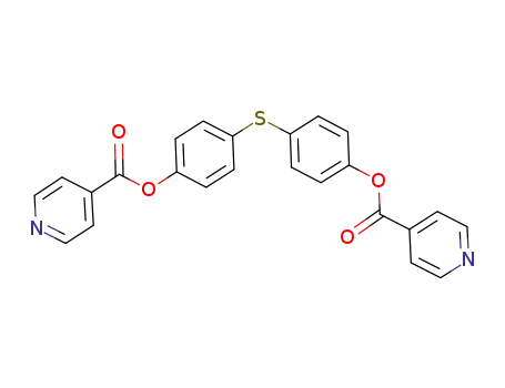 Molecular Structure of 1107604-48-7 (bis[(4-isonicotinoyloxy)phenyl]sulfide)