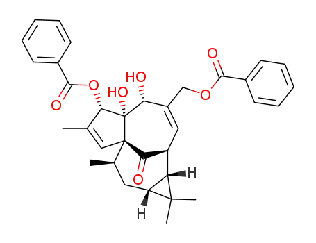 Molecular Structure of 59086-90-7 (INGENOL 3,20-DIBENZOATE)