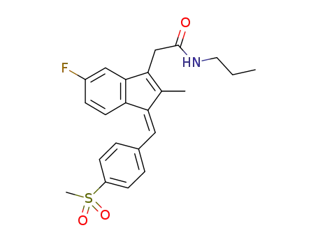 2-((1Z)-1-(4-(methylsulfonyl)benzylidene)-5-fluoro-2-methyl-1H-inden-3-yl)-N-propylacetamide