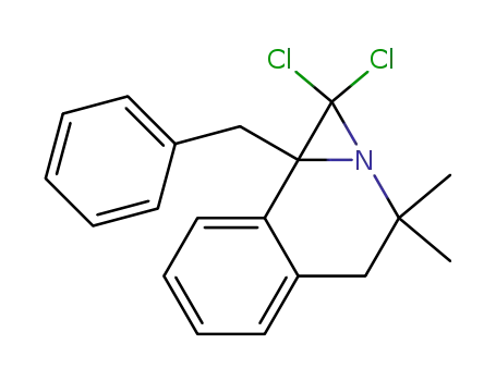 Azirino[2,1-a]isoquinoline,
1,1-dichloro-1,3,4,8b-tetrahydro-3,3-dimethyl-8b-(phenylmethyl)-