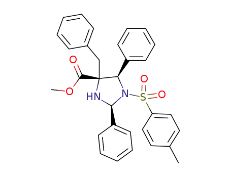(-)-methyl [(2S,4R,5R)-4-benzyl-2,5-diphenyl-1-(p-tolylsulfonyl)-1,3-imidazolidin-4-yl]carboxylate
