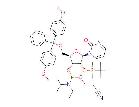 2'-O-T-BUTYLDIMETHYLSILYL-3'-O-[(DIISOPROPYLAMINO)(2-CYANOETHOXY)PHOSPHINO]-5'-O-(4,4'-DIMETHOXYTRITYL)-2(1H)-PYRIMIDINONE-1-BETA-D-RIBOSIDE