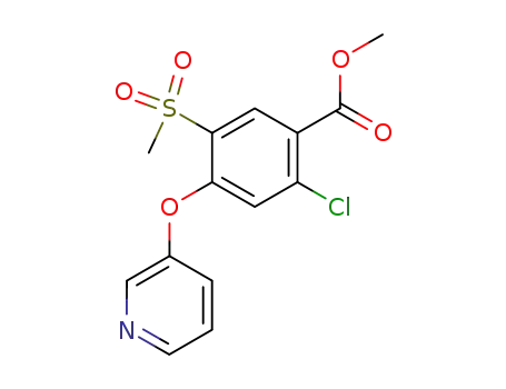 2-Chloro-5-methanesulfonyl-4-(pyridin-3-yloxy)-benzoic acid methyl ester