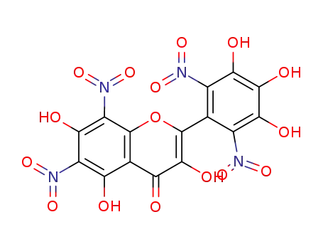 Molecular Structure of 256486-45-0 (3,3',4',5,5',7-hexahydroxy-2',6,6',8-tetranitroflavone)