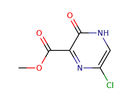Molecular Structure of 21874-47-5 (METHYL 6-CHLORO-3-HYDROXYPYRAZINE-2-CARBOXYLATE)