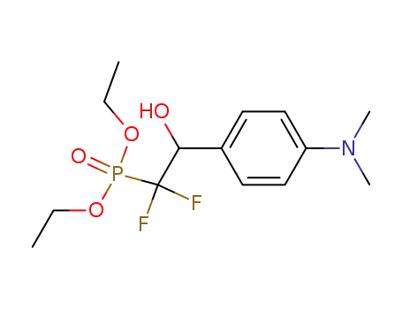 diethyl 2-(4-(dimethylamino)phenyl)-1,1-difluoro-2-phenylethylphosphonate