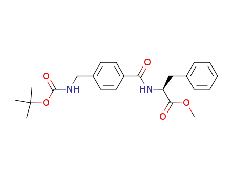 L-Phenylalanine,
N-[4-[[[(1,1-dimethylethoxy)carbonyl]amino]methyl]benzoyl]-, methyl
ester