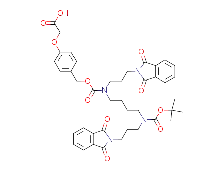 [4-({(4-{tert-Butoxycarbonyl-[3-(1,3-dioxo-1,3-dihydro-isoindol-2-yl)-propyl]-amino}-butyl)-[3-(1,3-dioxo-1,3-dihydro-isoindol-2-yl)-propyl]-carbamoyloxy}-methyl)-phenoxy]-acetic acid