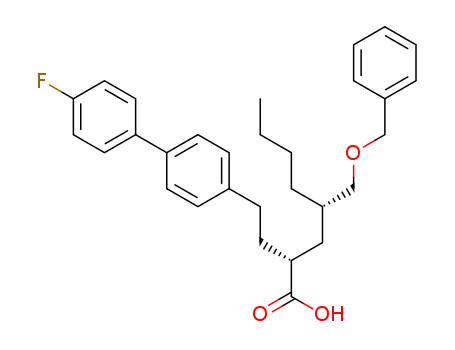 5-benzyloxy-4(S)-n-butyl-2(R)-[2-(4-(4-fluorophenyl)phenyl)ethyl]pentanoic acid