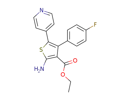 2-amino-3-ethoxycarbonyl-4-(4-fluorophenyl)-5-(4-pyridyl)thiophene