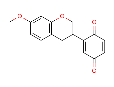 (3,4-dihydro-7-methoxybenzopyran-3-yl)-1,4-benzoquinone