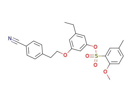 2-methoxy-5-methylbenzenesulfonic acid 3-[2-(4-cyanophenyl)ethoxy]-5-ethylphenyl ester