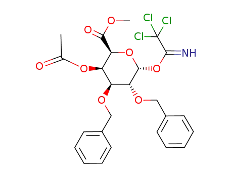 methyl 4-O-acetyl-2,3-di-O-benzyl-1-(trichloroacetimidoyloxy)-α-D-galactopyranuronate