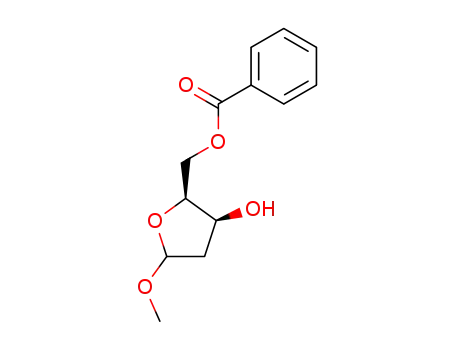 methyl 5-O-benzoyl-2-deoxy-α/β-L-xylofuranoside