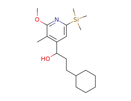 4-Pyridinemethanol,
a-(2-cyclohexylethyl)-2-methoxy-3-methyl-6-(trimethylsilyl)-