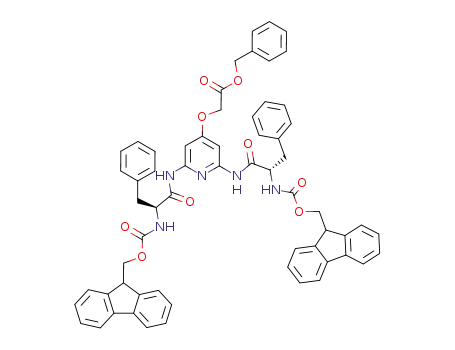 {2,6-bis-[2-(9<i>H</i>-fluoren-9-ylmethoxycarbonylamino)-3-phenyl-propionylamino]-pyridin-4-yloxy}-acetic acid benzyl ester