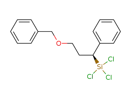Molecular Structure of 330825-70-2 ((S)-1-phenyl-3-benzyloxy-1-(trichlorosilyl)propane)