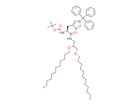 Carbamic acid,
[(1S)-2-[[2,3-bis(dodecyloxy)propyl]amino]-2-oxo-1-[[1-(triphenylmethyl)-
1H-imidazol-4-yl]methyl]ethyl]-, 1,1-dimethylethyl ester