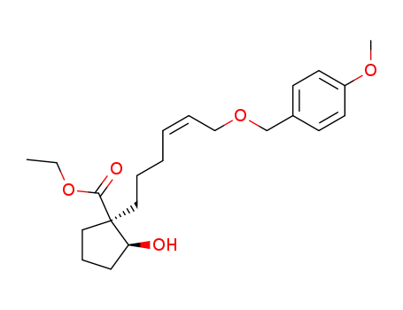 (1R,2S,Z)-ethyl 2-hydroxy-1-[6-(4-methoxyphenylmethoxy)-4-hexenyl]cyclopentane-1-carboxylate