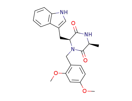 (3S,6S)-6-(3'-indolylmethyl)-3-methyl-1-(2,4-dimethoxybenzyl)-2,5-piperazinedione