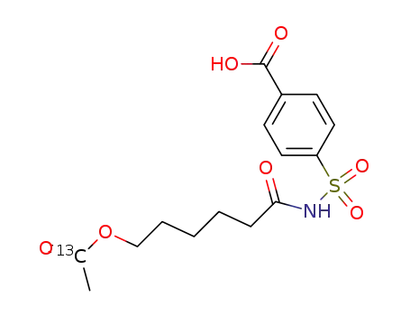 [6-(acetyl-1-13C)oxyhexanoyl]amino-4-sulfonylbenzoic acid