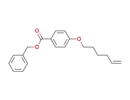Molecular Structure of 313066-46-5 (Benzoic acid, 4-(5-hexenyloxy)-, phenylmethyl ester)