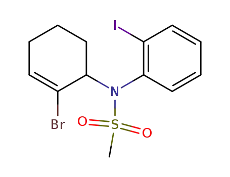 N-(2-Bromocyclohex-2-enyl)-N-(2-iodophenyl)methanesulfonamide