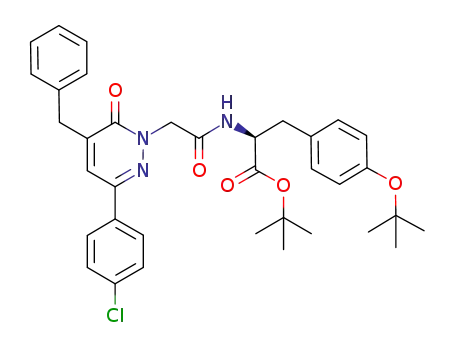 tert-butyl 2-(2-(5-benzyl-3-(4-chlorophenyl)-6-oxopyridazin-1(6H)-yl)acetamido)-3-(4-tert-butoxyphenyl)propanoate