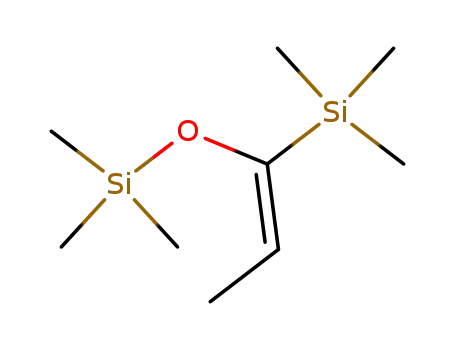 Molecular Structure of 72658-07-2 (Silane, trimethyl[1-[(trimethylsilyl)oxy]-1-propenyl]-, (E)-)