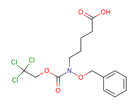 Molecular Structure of 489452-97-3 (Pentanoic acid,
5-[(phenylmethoxy)[(2,2,2-trichloroethoxy)carbonyl]amino]-)