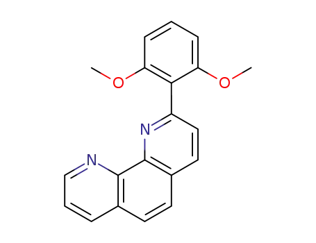 Molecular Structure of 124318-70-3 (1,10-Phenanthroline, 2-(2,6-dimethoxyphenyl)-)