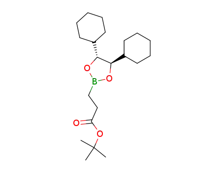 (4R,5R)-2-[2-[[(1,1-dimethylethyl)oxy]carbonyl]ethyl]-4,5-dicyclohexyl-1,3,2-dioxaborolane