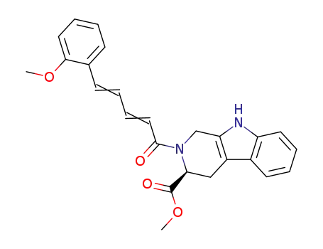 (S)-2-[(2E,4E)-5-(2-Methoxy-phenyl)-penta-2,4-dienoyl]-2,3,4,9-tetrahydro-1H-β-carboline-3-carboxylic acid methyl ester