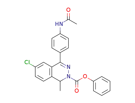 2(1H)-Phthalazinecarboxylic acid,
4-[4-(acetylamino)phenyl]-6-chloro-1-methyl-, phenyl ester