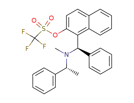 1-{(R)-[N-methyl-((1'R)-1'-phenylethyl)amino](phenyl)methyl}naphthalen-2-yl trifluoromethanesulfonate