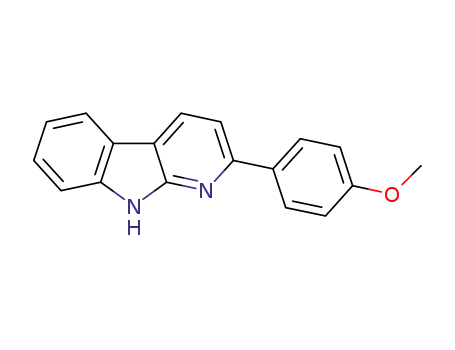 Molecular Structure of 1175675-37-2 (2-(4-methoxyphenyl)-9H-pyrido[2,3-b]indole)