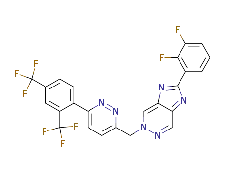 5-[6-(2,4-Bis-trifluoromethyl-phenyl)-pyridazin-3-ylmethyl]-2-(2,3-difluoro-phenyl)-5H-imidazo[4,5-d]pyridazine