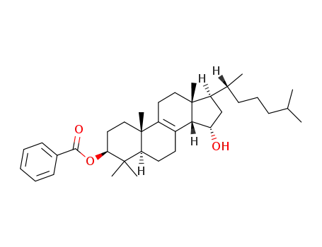 Benzoic acid (3S,5R,10S,13R,14S,15S,17R)-17-((R)-1,5-dimethyl-hexyl)-15-hydroxy-4,4,10,13-tetramethyl-2,3,4,5,6,7,10,11,12,13,14,15,16,17-tetradecahydro-1H-cyclopenta[a]phenanthren-3-yl ester