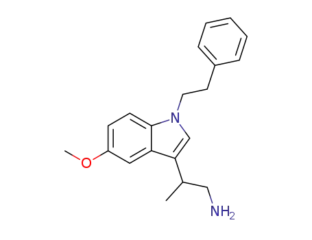 Molecular Structure of 416860-93-0 (2-[5-methoxy-1-(2-phenethyl)-1H-indol-3-yl]propionamine)