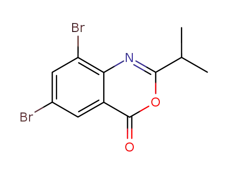 6,8-dibromo-2-isopropyl-(4H)-3,1-benzoxazin-4-one