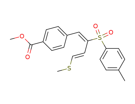 Benzoic acid,
4-[(1E,3E)-2-[(4-methylphenyl)sulfonyl]-4-(methylthio)-1,3-butadienyl]-,
methyl ester